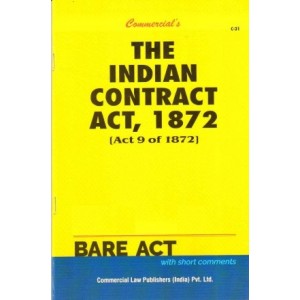 Commercial Law Publisher's The Indian Contract Act, 1872 Bare Act
